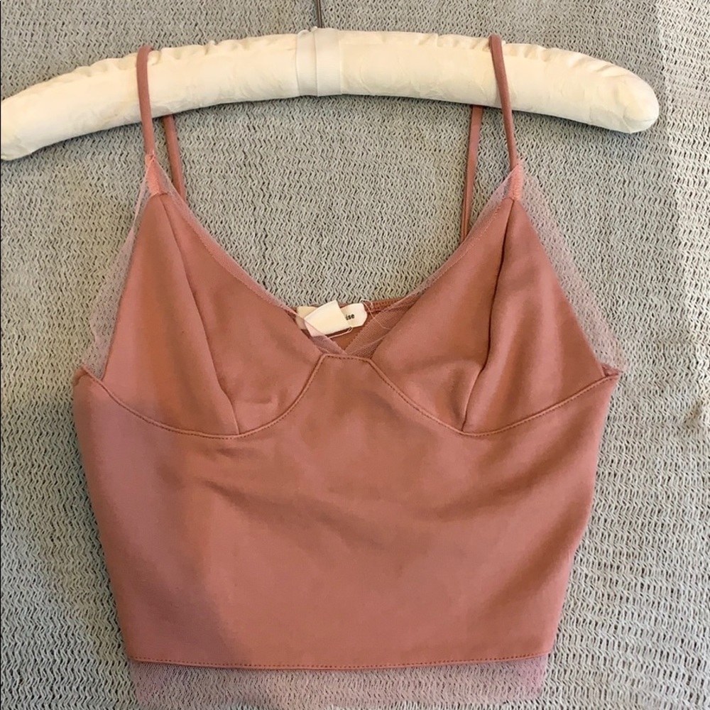 Tan/Pink Top